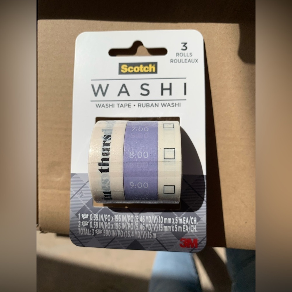 Scotch Expressions Washi Tape, Journaling and Calendar Design 6 pack